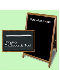 A-frame chalkboard
